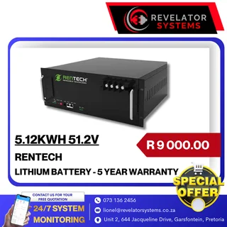5.12kwh 51.2v Rentech Lithium Battery - On Special