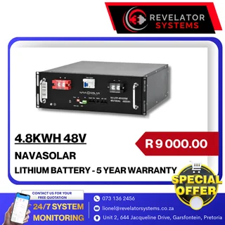 4.8kw 48v Navasolar Lithium Battery - On Special
