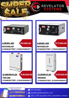 14.3KWH 51.2V HINAESS LITHIUM BATTERY - ON SPECIAL