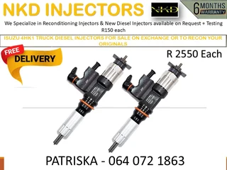 Isuzu 4hk1 Fully Reconditioned Diesel Injectors And Tested For Quality