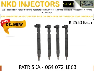KIA 2500 Fully reconditioned diesel injectors and tested for quality