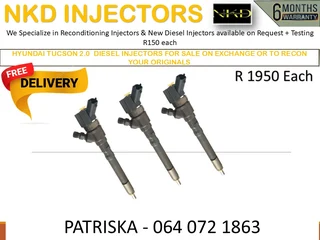 Hyundai Tucson 2.0 fully Reconditioned Diesel Injectors And Tested For Quality
