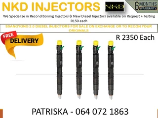 Ssangyong 2.0 Fully Reconditioned Diesel Injectors And Tested For Quality