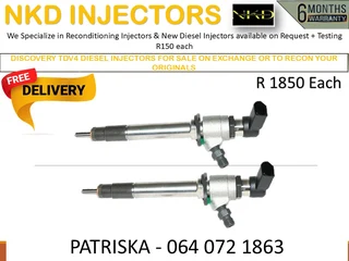 Discovery Tdv4 fully Reconditioned Diesel Injectors And Tested For Quality