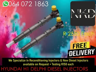 Hyundai H1 Delphi Diesel Injectors For Sale