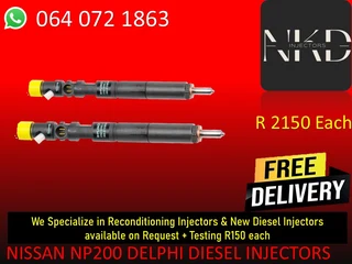 Nissan Np200 Delphi  Diesel Injectors For Sale