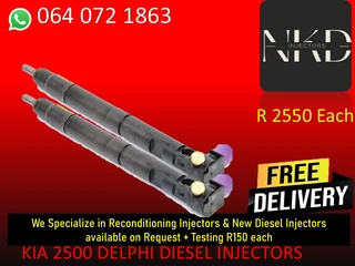 Kia 2500 Diesel Injectors For Sale
