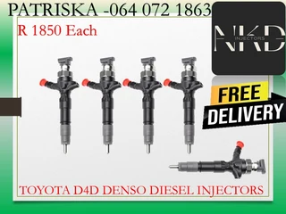TOYOTA D4D DIESEL INJECTORS FOR SALE OR TO RECON