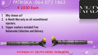 Diesel Injectors For Hyundai H1 Delphi For Sale