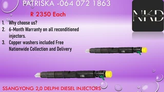 Ssangyong 2,0 Diesel Injectors For Sale