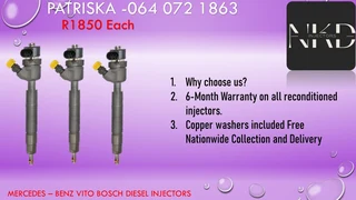 Mercedes Vito Diesel Injectors For Sale