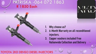 Diesel Injectors For Toyota 1kd & 2kd Injectors For Sale