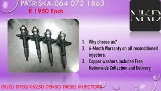 Diesel Injectors For Isuzu Dteq Kb250 Injectors For Sale