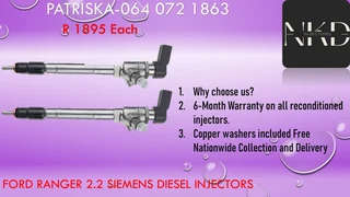 Diesel Injectors For Ford Ranger 2,2 For Sale