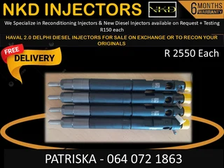 Haval 2.0 Delphi Diesel Injectors For Sale