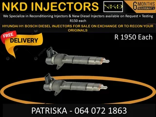 Hyundai H1 Bosch Diesel Injectors For Sale On Exchange Or To Recon
