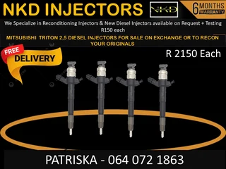 Mitsubishi Triton 2.5 Diesel Injectors For Sale