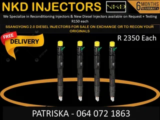 Ssangyong 2.0 Diesel Injectors For Sale