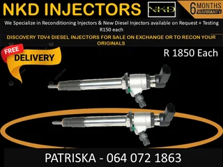 Discovery Tdv 4 Diesel Injectors For Sale