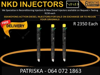 Ssangyong Actyon Diesel Injectors For Sale