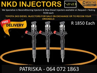 Toyota 2kd Diesel Injectors For Sale