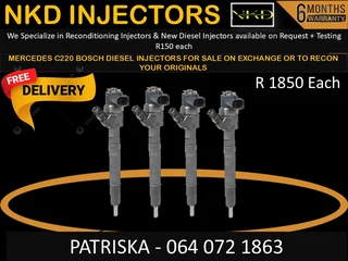 Mercedes C220 Diesel Injectors For Sale