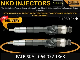 Nssan Navara Yd25 Diesel Injectors For Sale