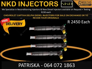 Chev Captiva Delphi Diesel Injectors For Sale