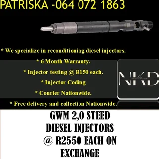 Gwm 2.0 Steed Diesel Injectors For Sale
