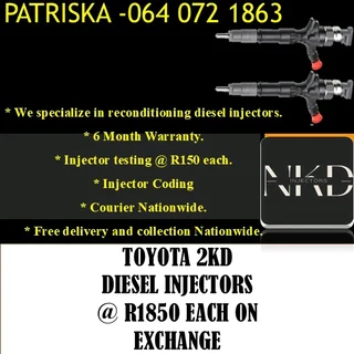Toyota 1kd And 2kd Diesel Injectors For Sale
