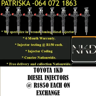 TOYOTA 1KD AND 2KD DIESEL INJECTORS FOR SALE