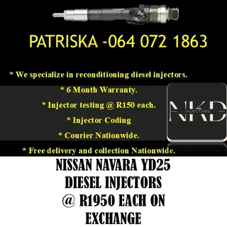 Nissan Navara Yd25 Diesel Injectors For Sale