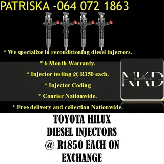 Toyota Hilux Diesel Injectors For Sale