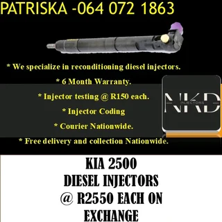 Kia 2500 Diesel Injectors For Sale