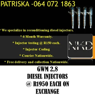 Gwm 2.8 Diesel Injectors For Sale