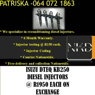 Isuzu Dteq Kb250 Diesel Injectors For Sale