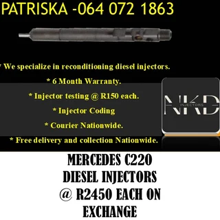 Mercedes C220 Diesel Injectors For Sale