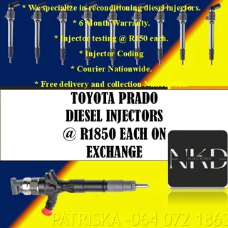 Toyota Injectors For Sale Or To Recon