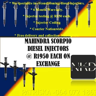 Mahindra Scorpio Diesel Injectors For Sale