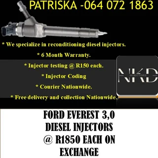 Ford Everest 3.0 Diesel Injectors For Sale