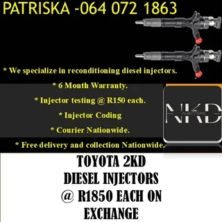 Toyota 2kd&amp;1kd Diesel Injectors For Sale