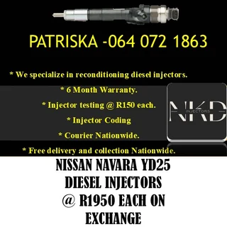 Nissan Navara Yd25 Diesel Injectors For Sale