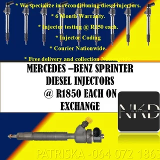 Mercedes Sprinter Diesel Injectors For Sale