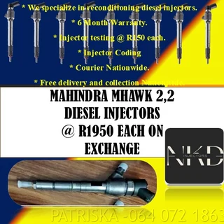 Mahindra Mhawk 2,2 Diesel Injectors For Sale