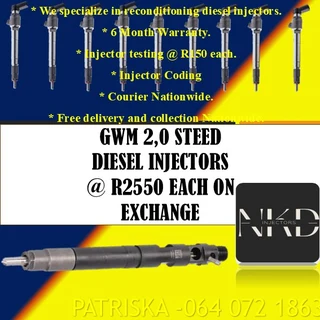 Gwm 2,0 Steed Diesel Injectors For Sale