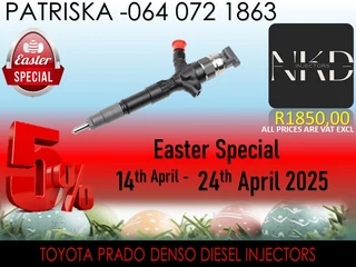 Toyota Prado Diesel Injectors For Sale On Easter