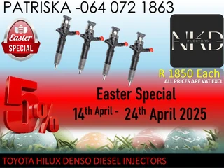 Toyota Hillux Diesel Injectors For Sale