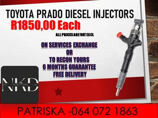 Toyota Prado Diesel Injectors For Sale