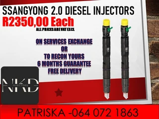 Ssangyong 2.0 Diesel Injectors For Sale