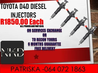Toyota D4d Diesel Injectors For Sale